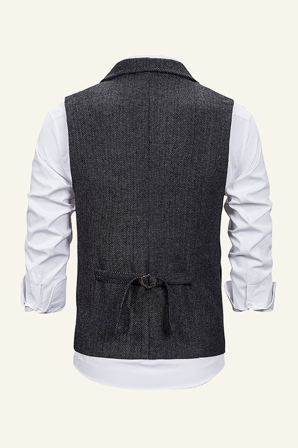 Peak Lapel Single Breasted Men’s Suit Vest