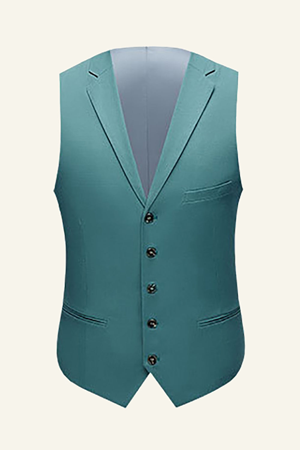 Menthe 3 pièces Revers cranté Hommes Prom Costumes de mariage