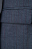 Charger l&#39;image dans la galerie, Costume 3 pièces bleu foncé à poitrine unique pour homme