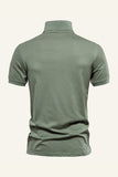 Polo Classique Gris Vert Regular Fit Collot Homme