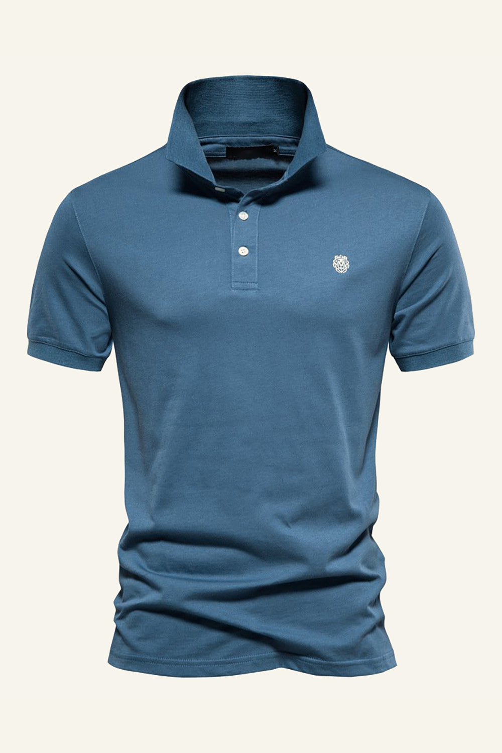 Polo Classique Gris Vert Regular Fit Collot Homme