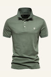 Polo Classique Gris Vert Regular Fit Collot Homme
