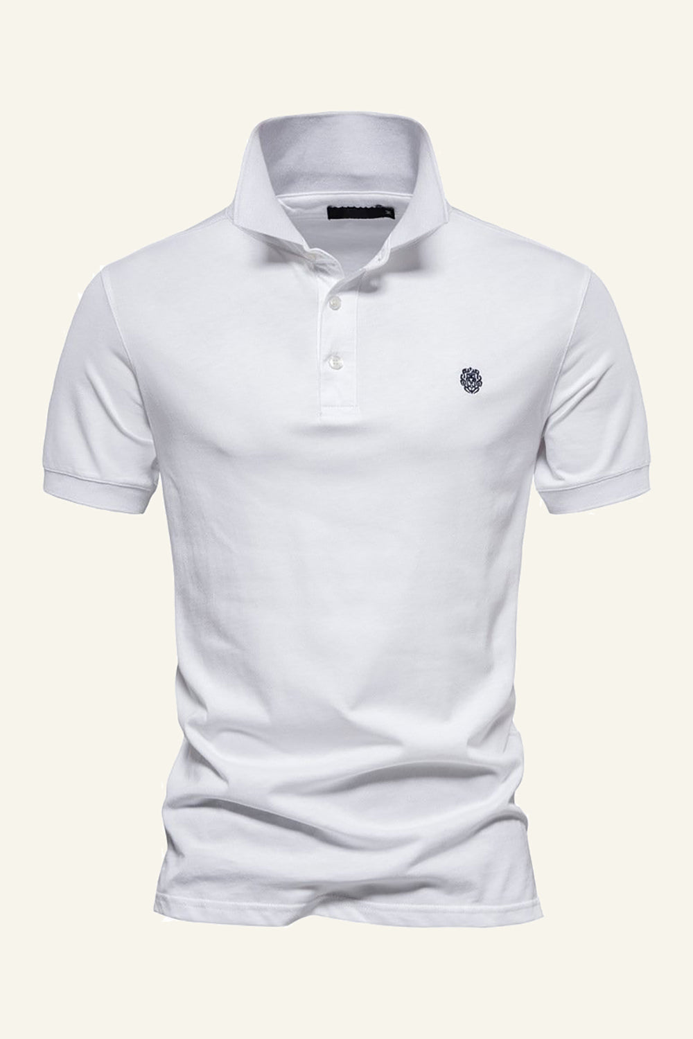 Polo Classique Gris Vert Regular Fit Collot Homme