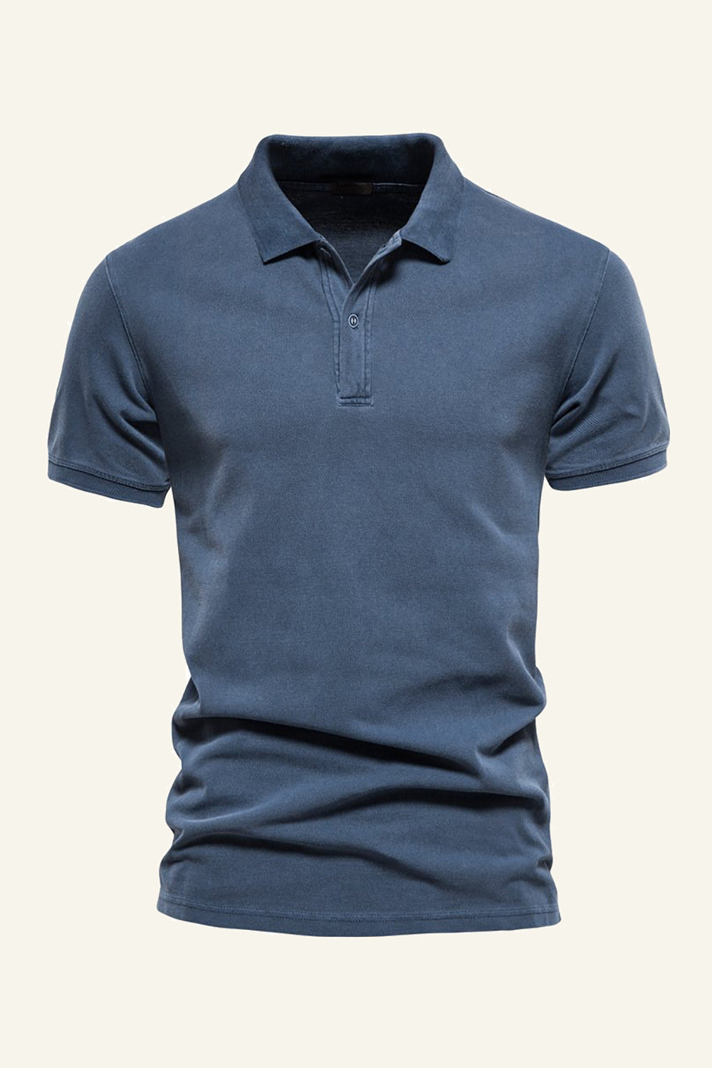 Classic Grey Green Regular Fit Col Manches Courtes Polo Homme