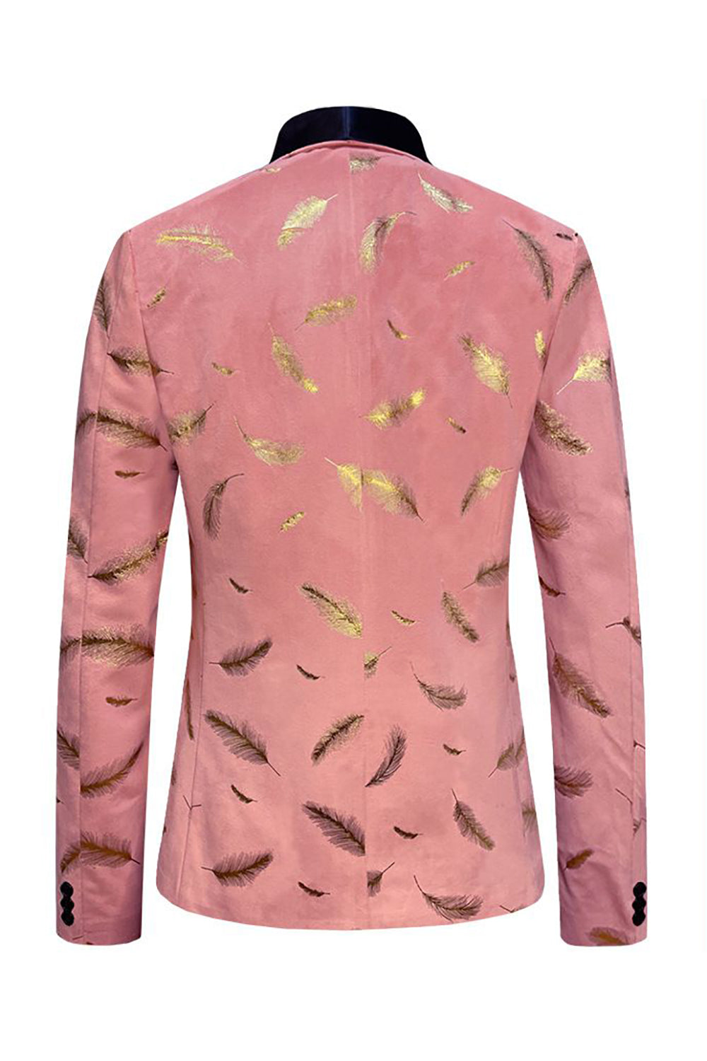 Châle Jacquard turquoise Revers Blazer de bal pour hommes