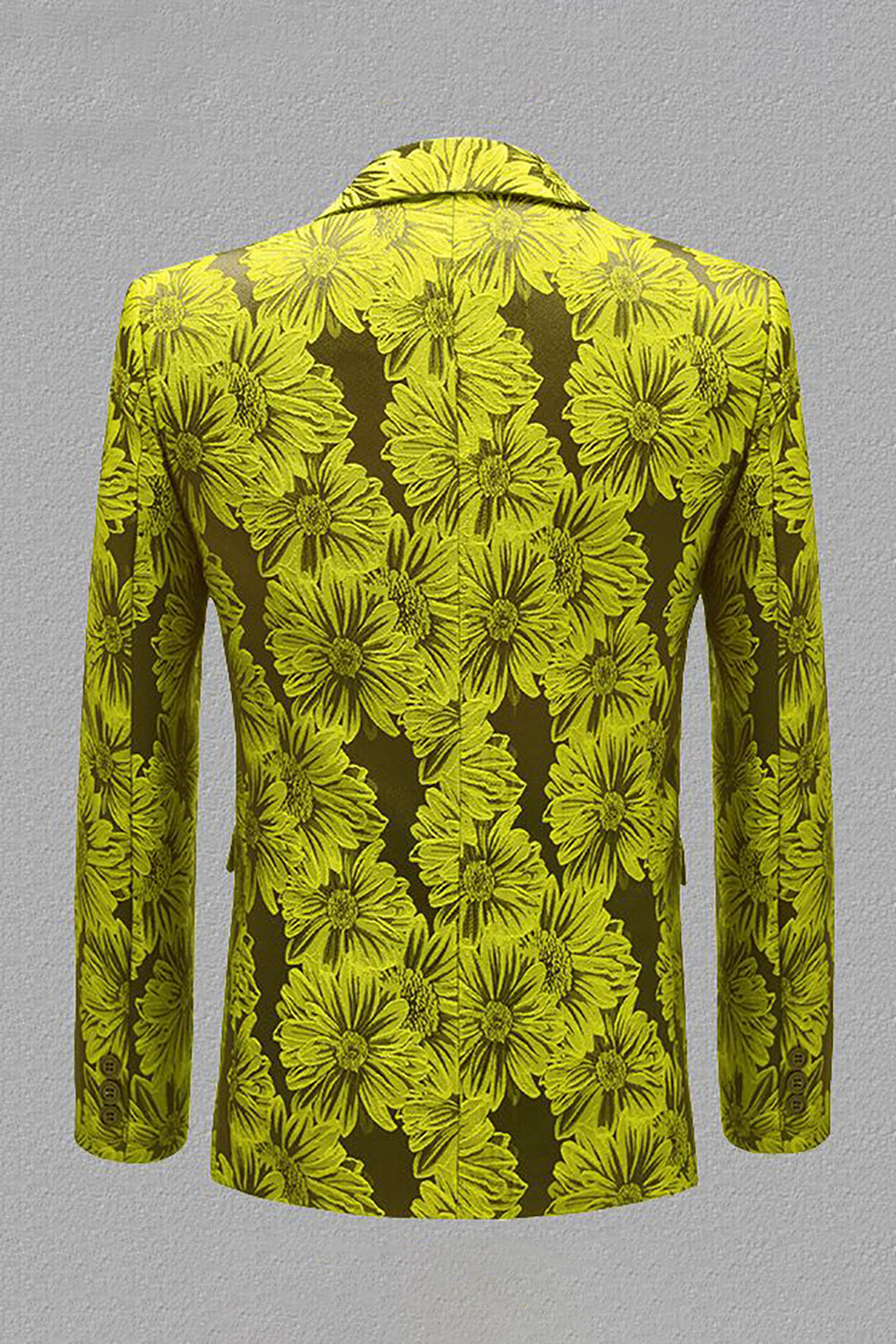 Gris Argent Jacquard Peak Lapel Blazer de bal pour hommes