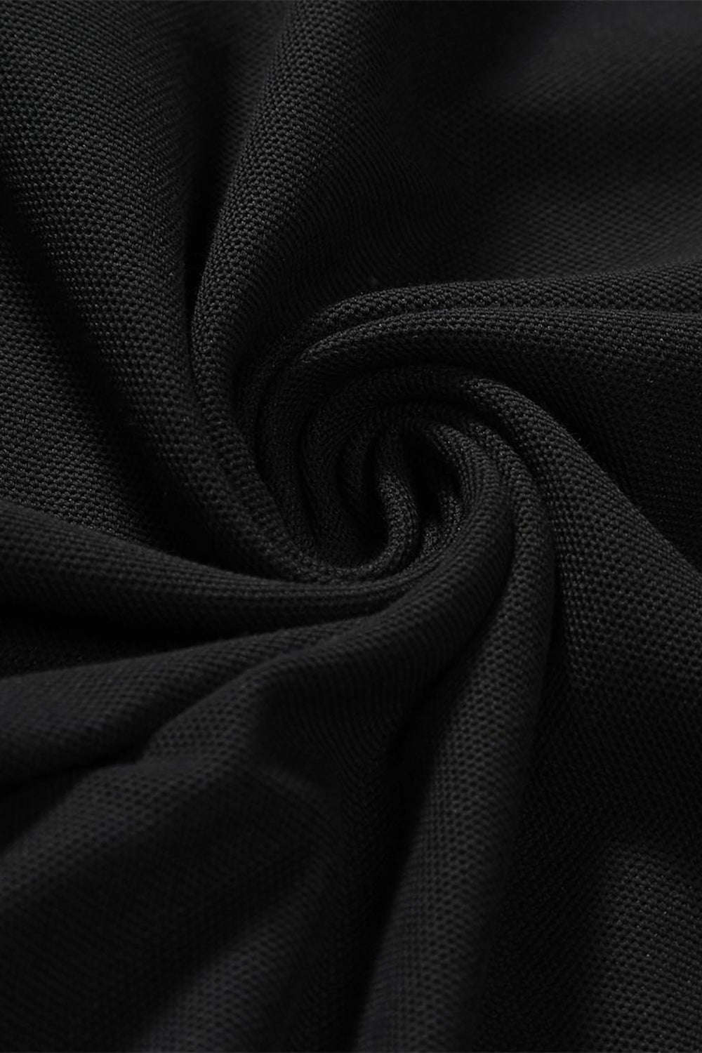 Polo décontracté en coton noir pour hommes