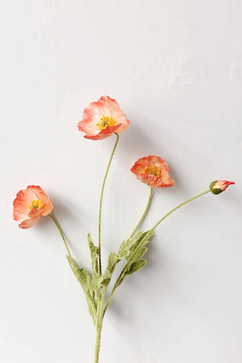 Bouquet artificiel flocage (vase non inclus)