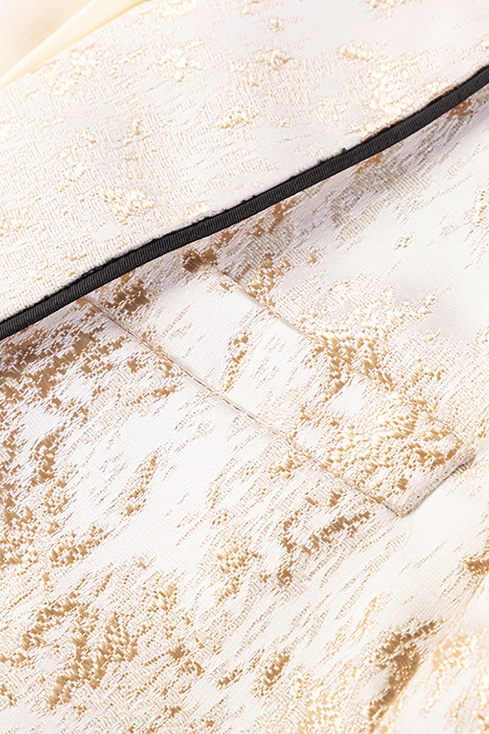 Blazer Jacquard Blanc Homme