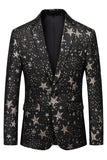 Blazer de bal pour hommes Étoiles noires