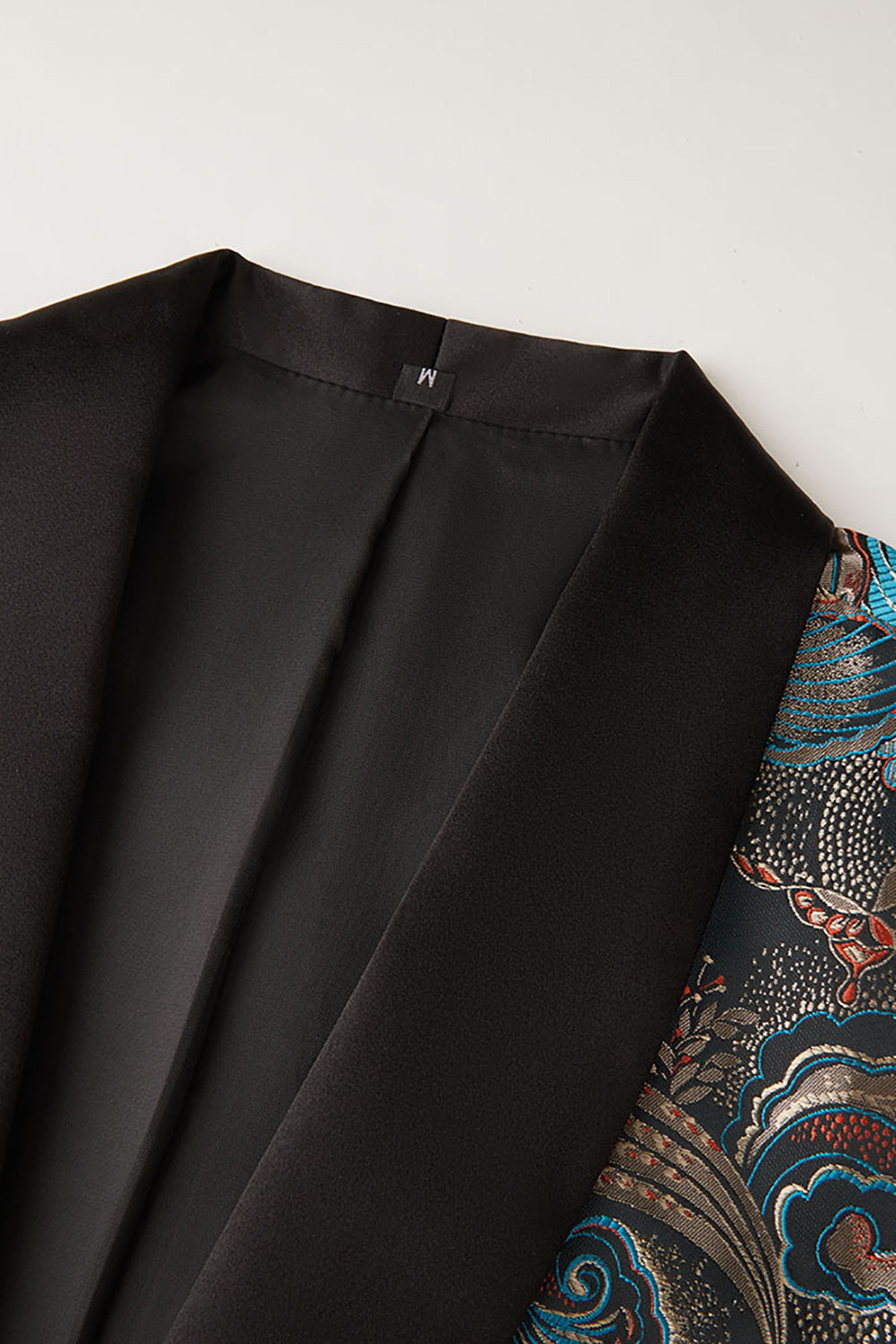 Floral Shawl Lapel Blazer Homme