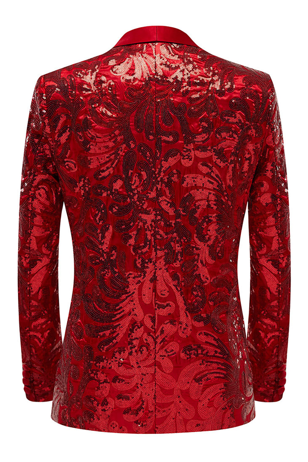 Paillettes Rouge Blazer Pour Homme