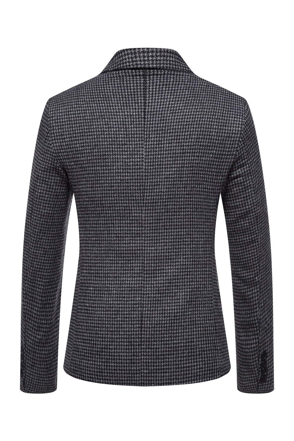 Khaki Plaid One Button Blazer pour hommes