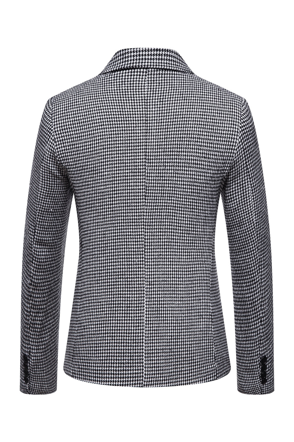 Khaki Plaid One Button Blazer pour hommes