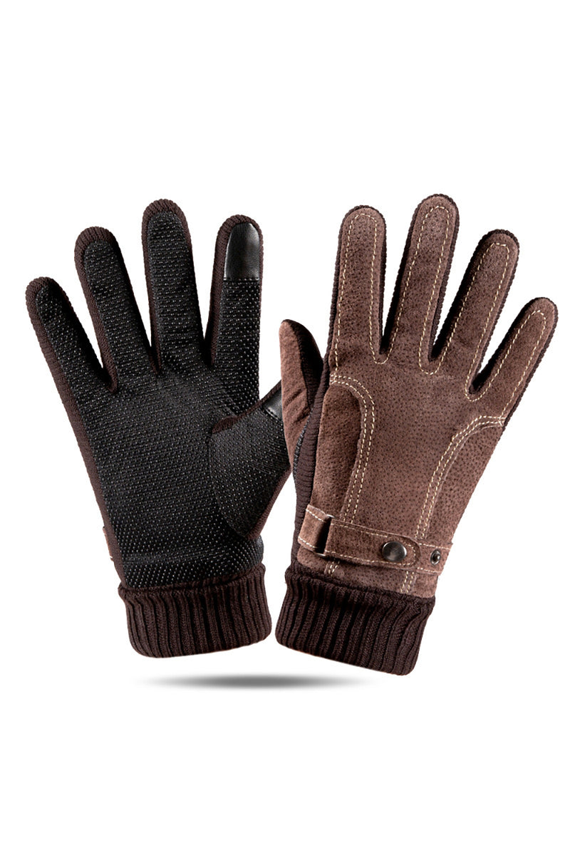 gants d hiver pour homme - gant hiver homme chaud - Leather Collection