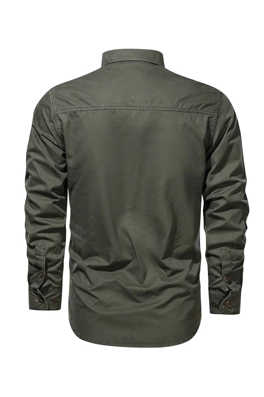 Vêtements de travail pour hommes à manches longues Army Green Plus Size Shirt
