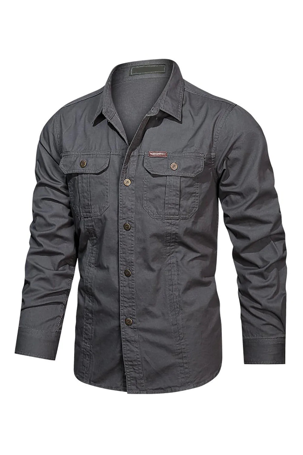 Vêtements de travail pour hommes à manches longues Army Green Plus Size Shirt