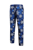 Blue Snowflake imprimé 3 pièces costumes de fête de Noël pour hommes