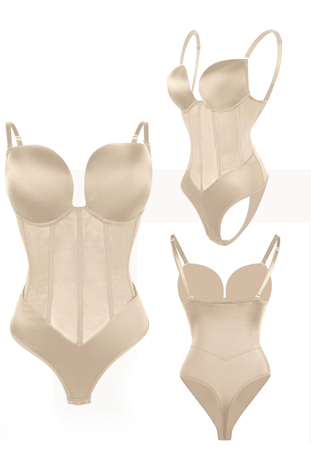 Corset noir Tummy Control Butt Lifting Body Shapewear