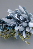 Corsage de poignet bleu gris et hommes boutonnière ensemble pour la fête de mariage de bal