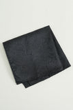 Noir Jacquard Satin Nœud Papillon Pocket Set