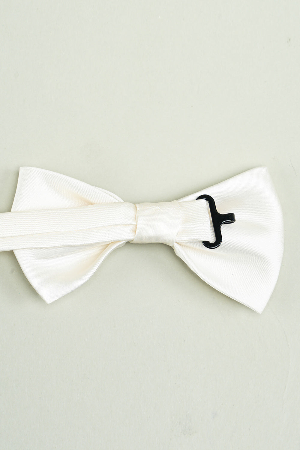 Nœud papillon en satin réglable blanc Nœud papillon Tuxedo formel