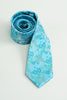 Charger l&#39;image dans la galerie, Cravate formelle en satin jacquard bleu