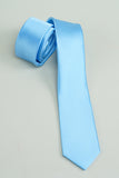 Cravate formelle bleue solide pour hommes