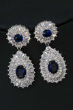 Royal Blue Crystal Collier Boucle d’oreille Ensemble de bijoux
