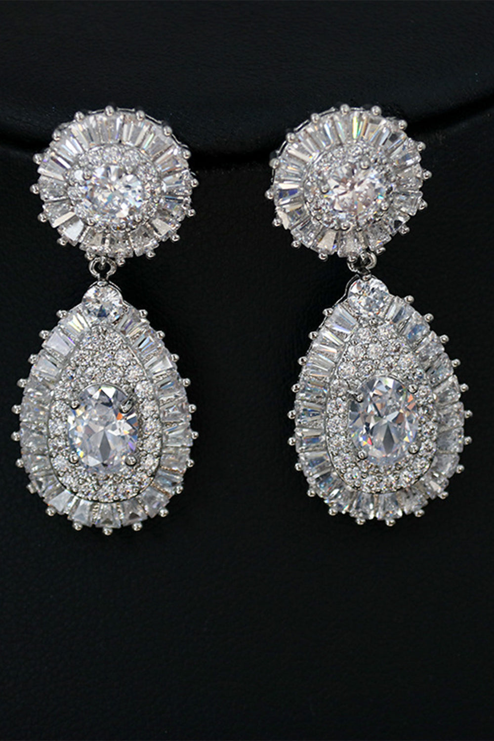 Royal Blue Crystal Collier Boucle d’oreille Ensemble de bijoux