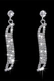 Collier en cristal d’argent Boucles d’oreilles Ensemble de bijoux