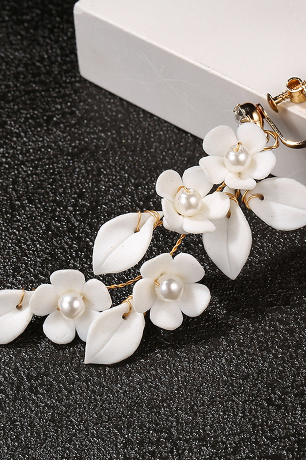 Boucles d’oreilles en or Flower