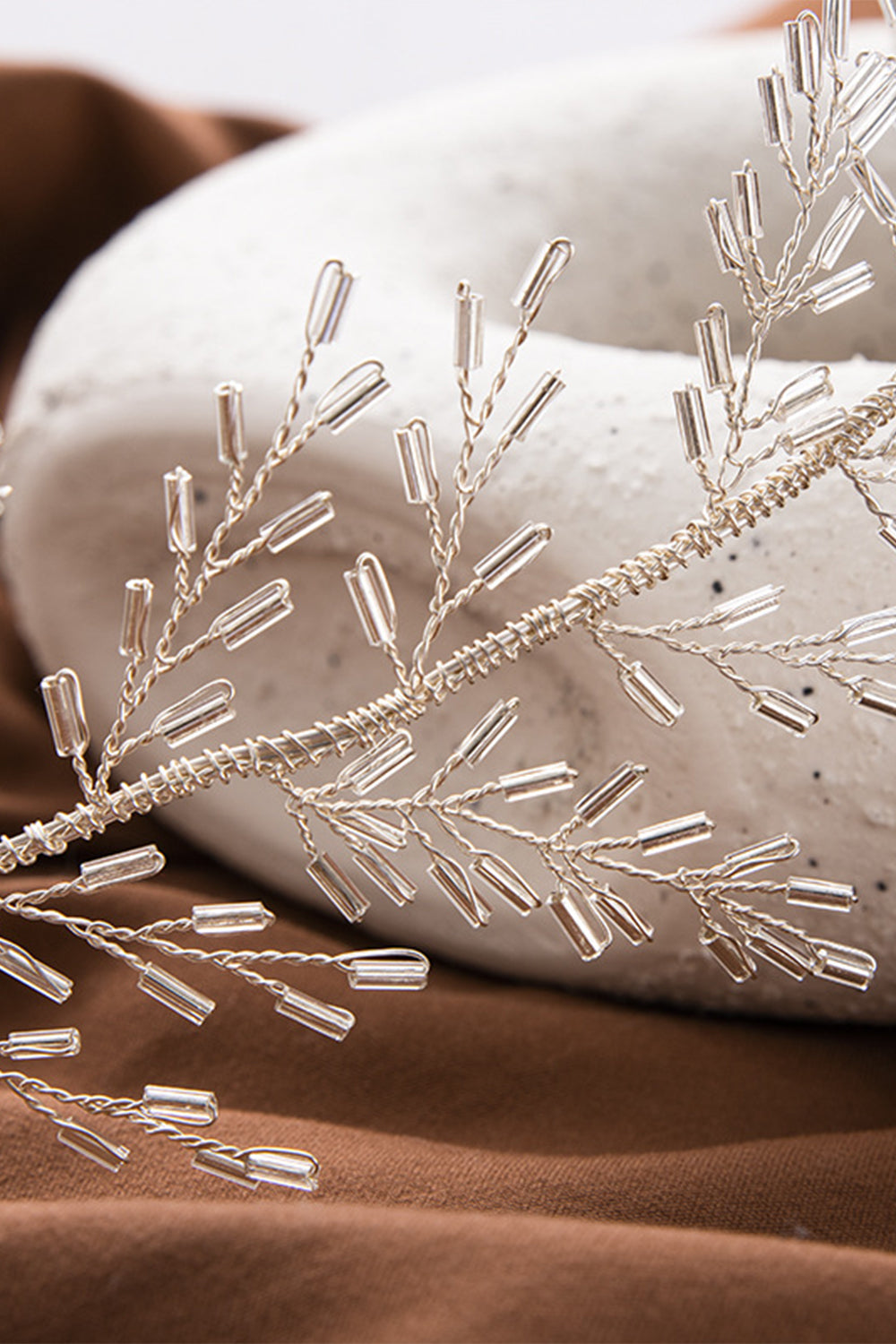 Sliver Beads Bandeau de mariage