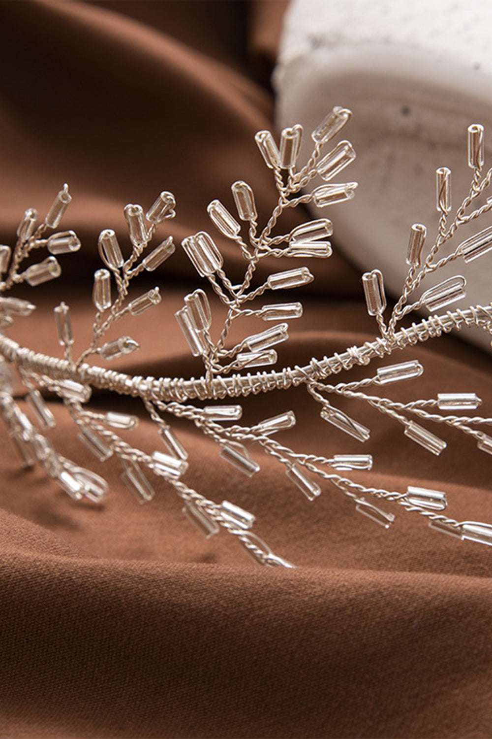 Sliver Beads Bandeau de mariage