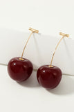 Boucles d’oreilles Golden Red Cherry
