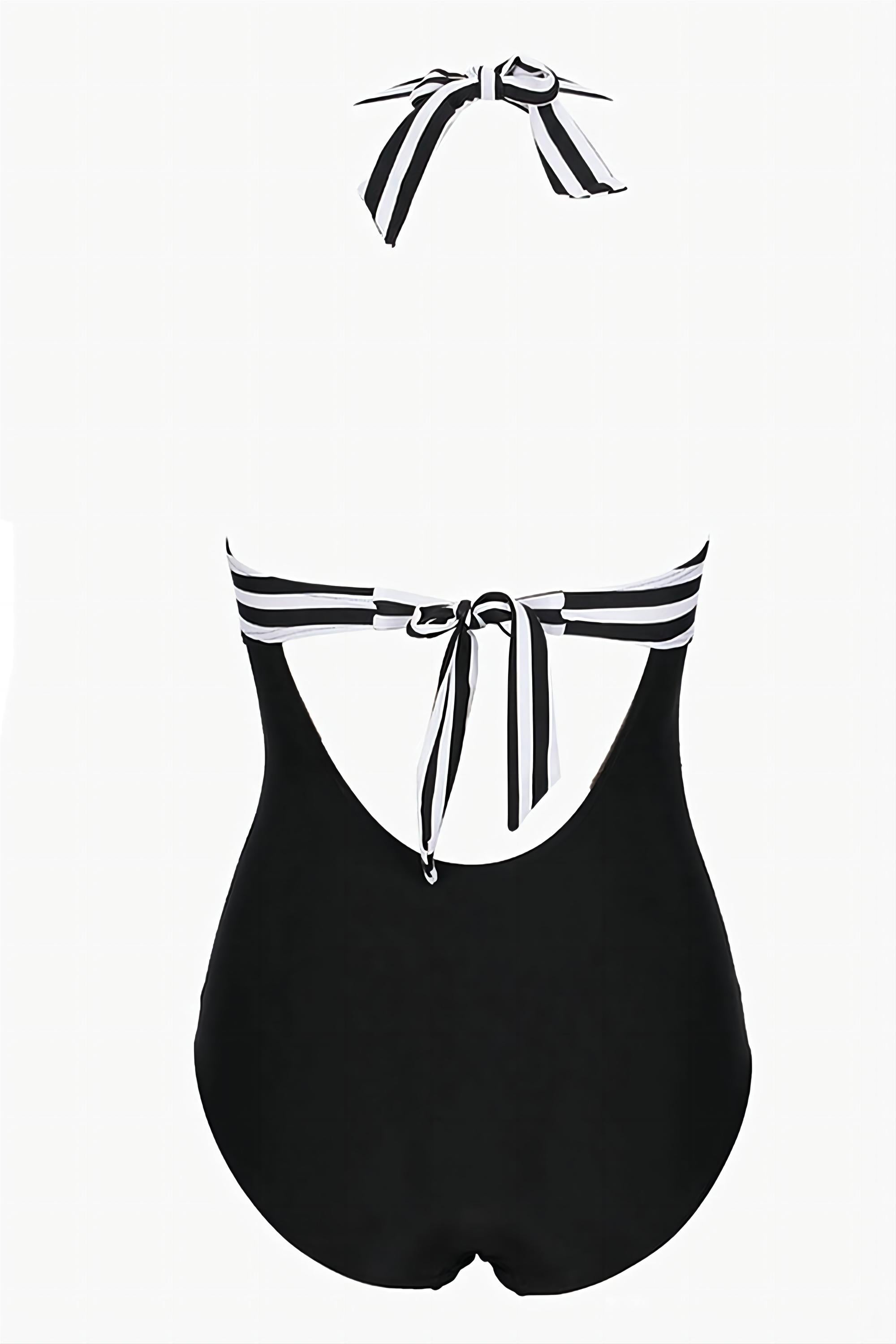 Maillot de bain Rayures Halter One Piece
