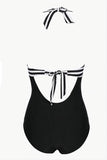 Maillot de bain Rayures Halter One Piece