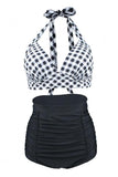 Deux pièces taille haute Halter Maillots de bain