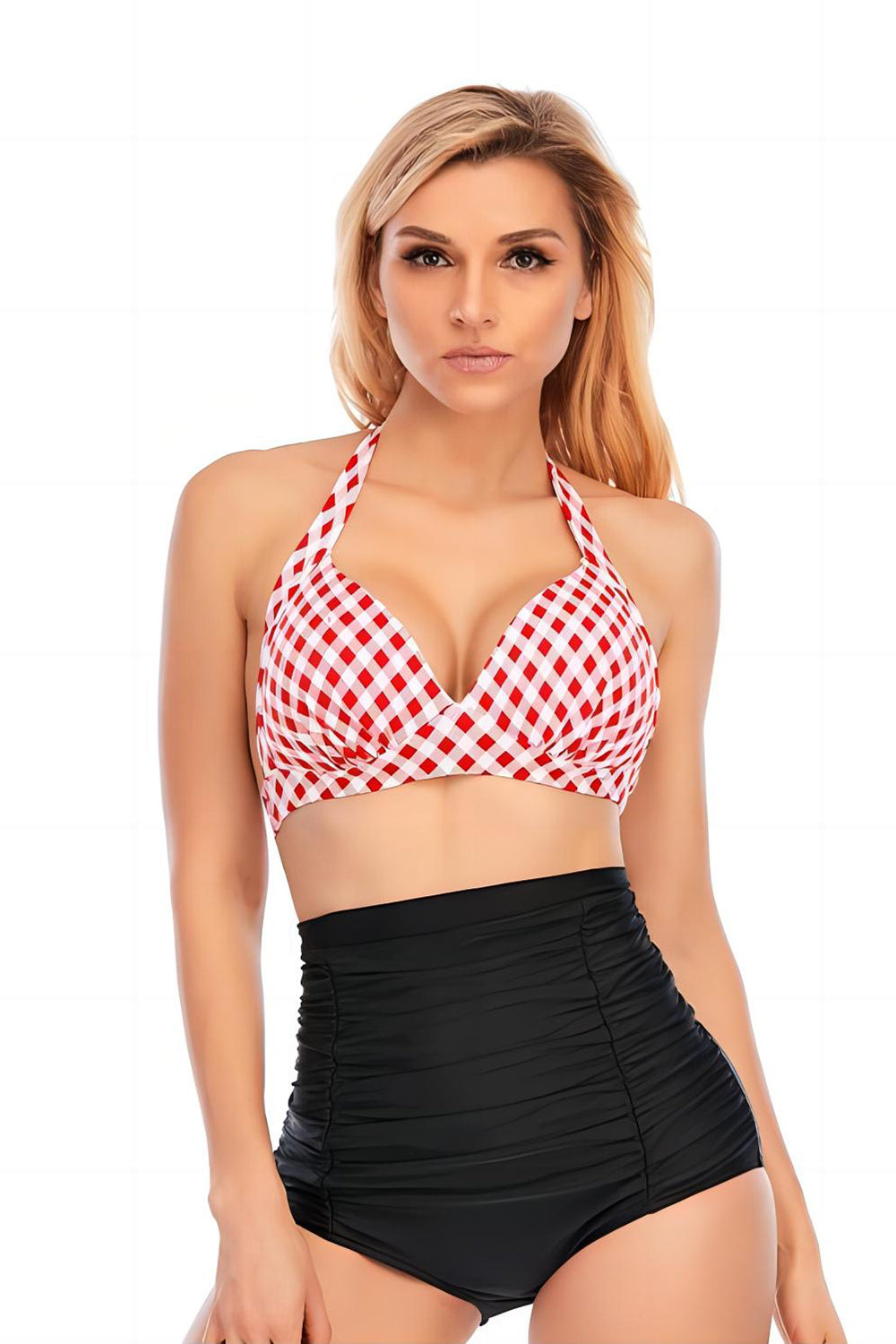 Deux pièces taille haute Halter Maillots de bain