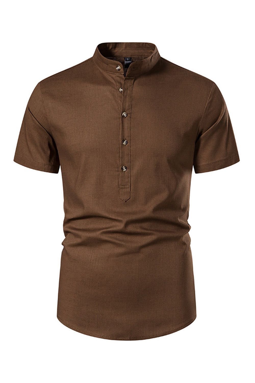 Hauts d'été pour hommes coupe slim à boutons blancs