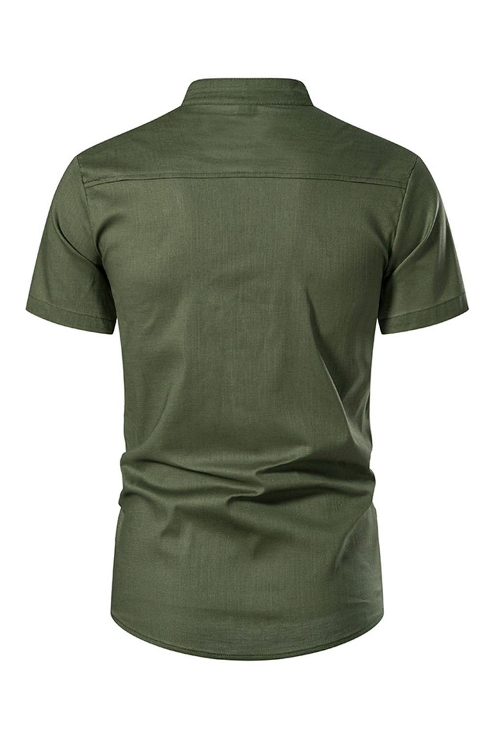 Hauts d'été pour hommes coupe slim à boutons blancs