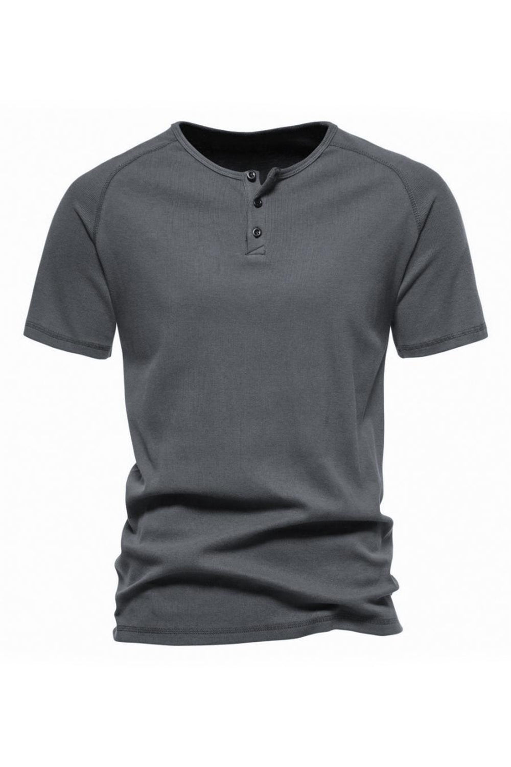 Boutons Été Manches Courtes T-shirt décontracté pour hommes