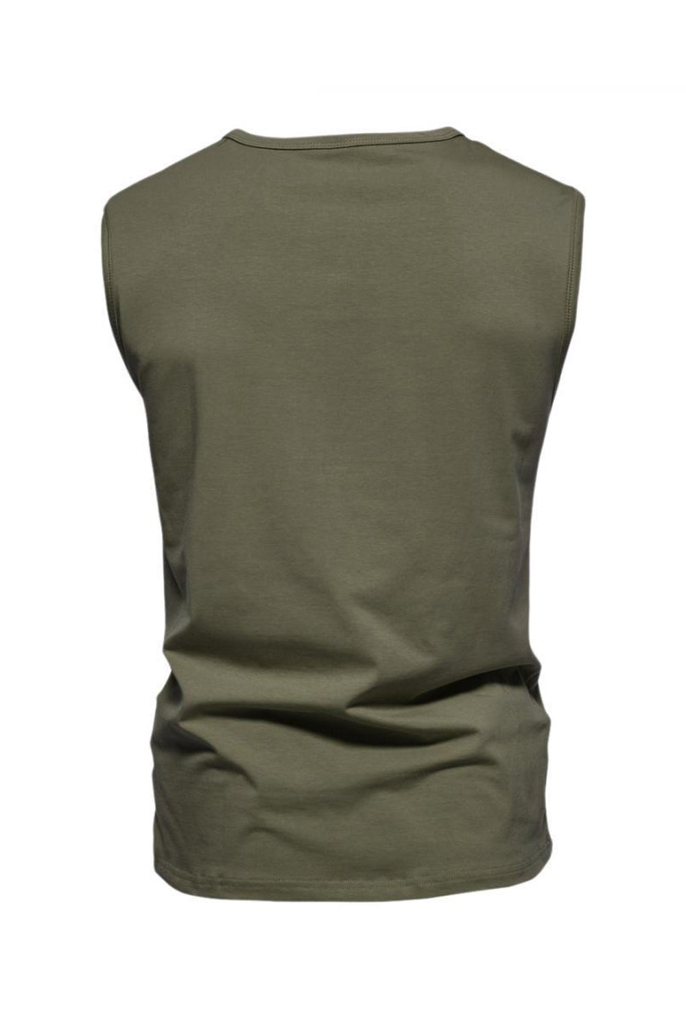 T-shirt d'été sans manches à boutons pour homme