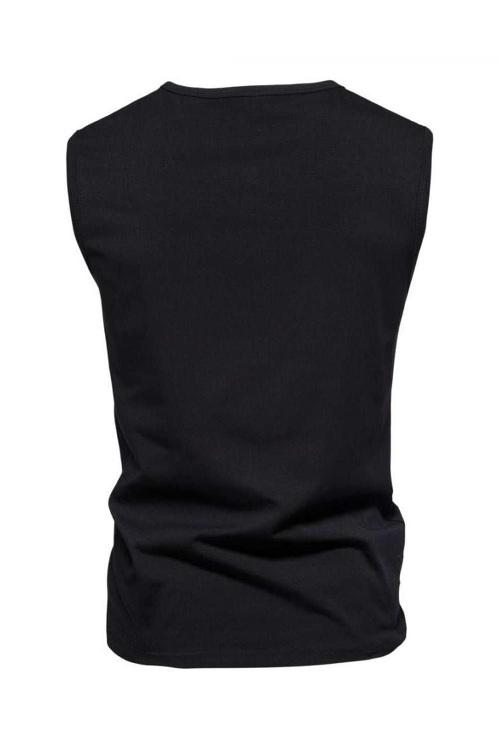 T-shirt d'été sans manches à boutons pour homme