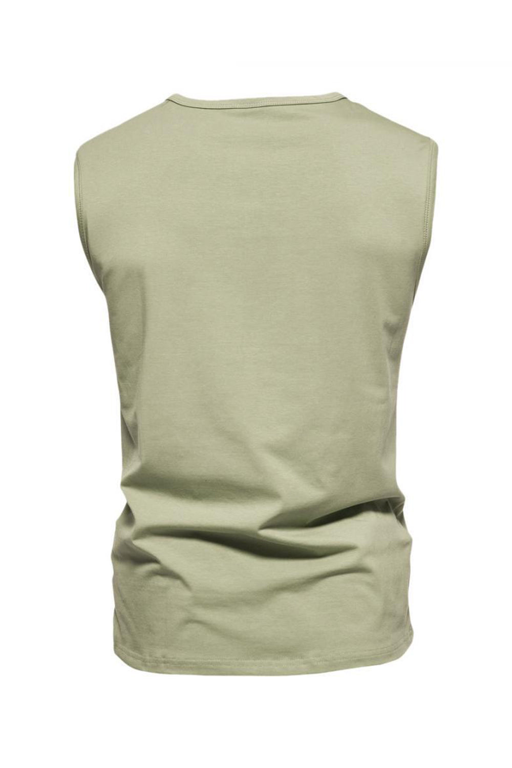 T-shirt d'été sans manches à boutons pour homme