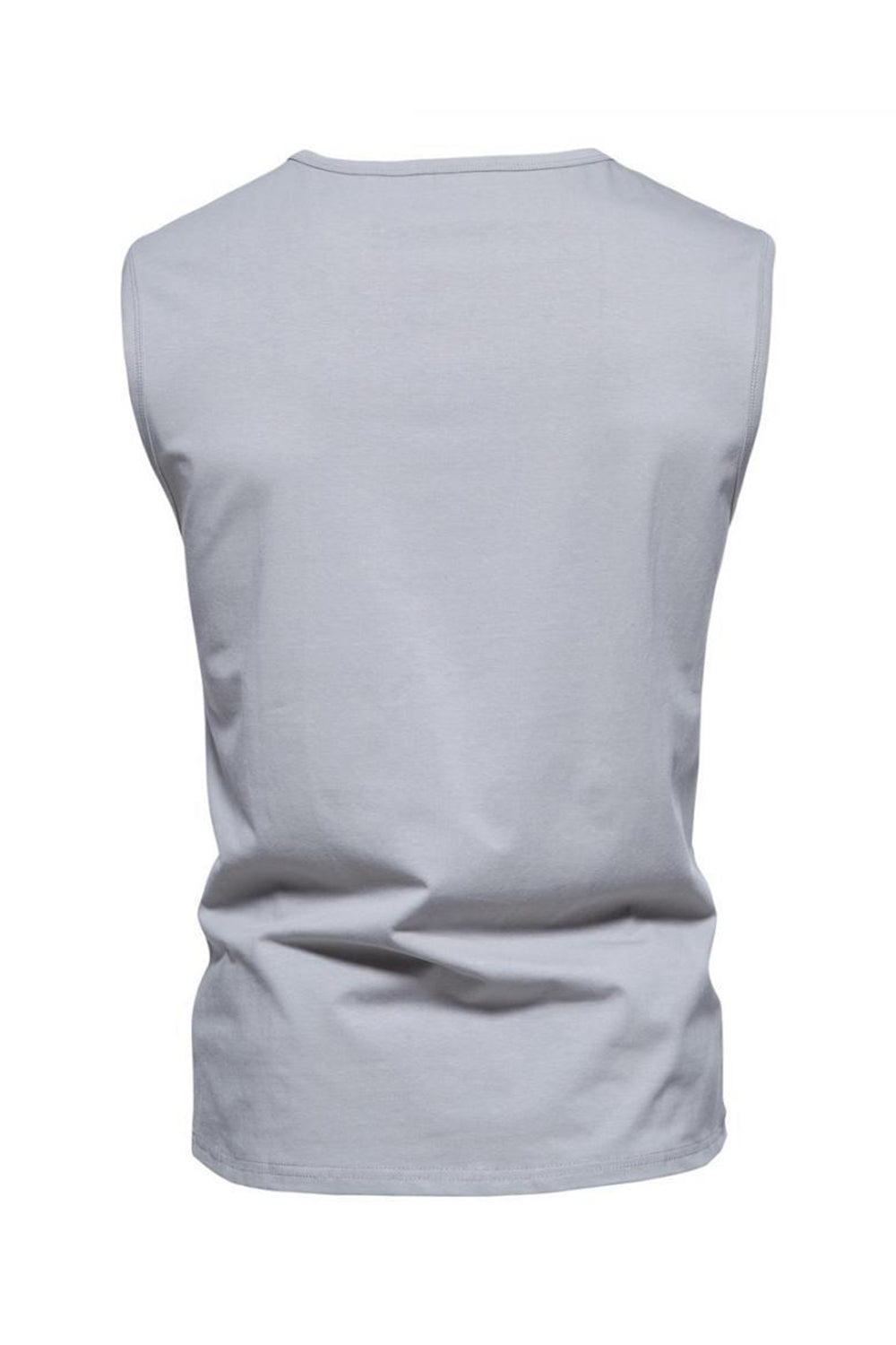 T-shirt d'été sans manches à boutons pour homme