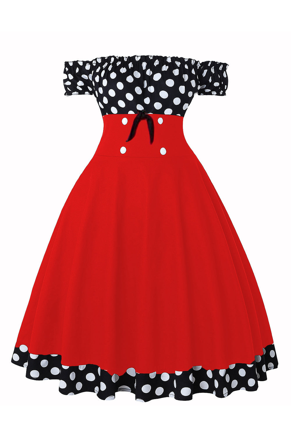 Robe à pois des années 50