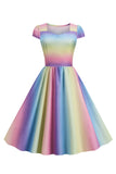 Robe colorée A Line Vintage des années 50