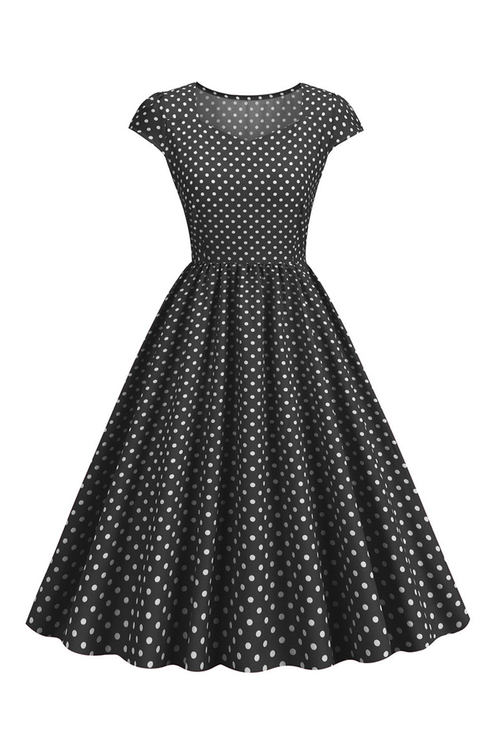 Robe Polka Dots Swing des années 50