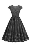 Robe Polka Dots Swing des années 50